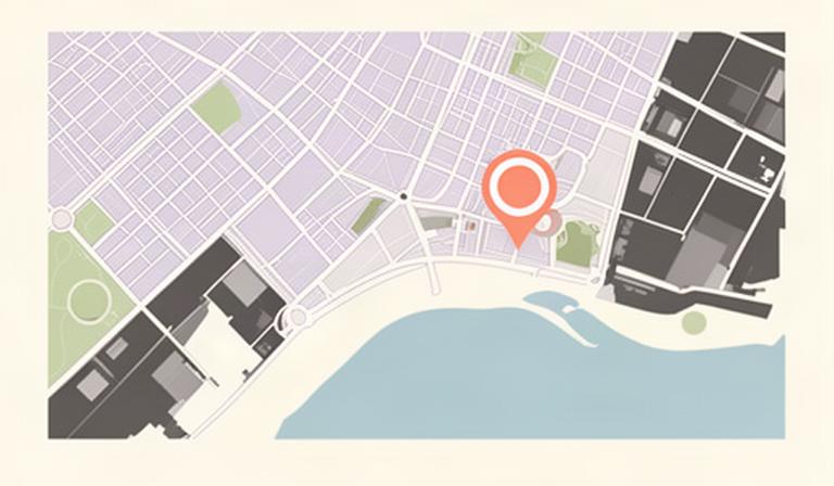 Mapa ilustrado de la zona de la oficina de Klimt & Koehler en Santander
